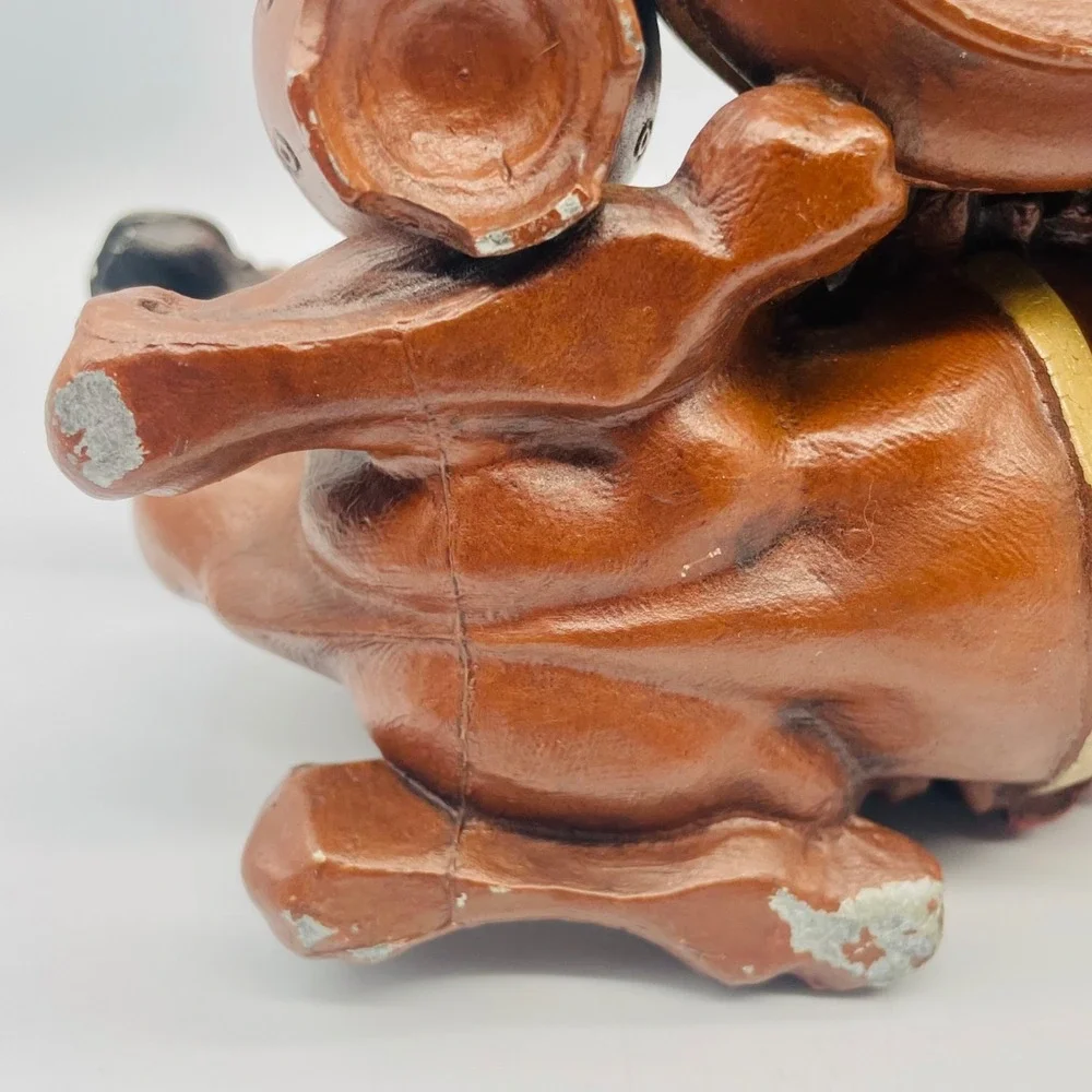 Judd Cast Iron Smoke Stand Match Holder Desk Table Top Camel Egypt‎ Pharaoh Face